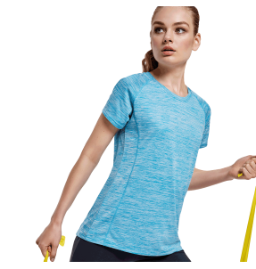 Camiseta técnica jaspeada mujer Austin personalizada