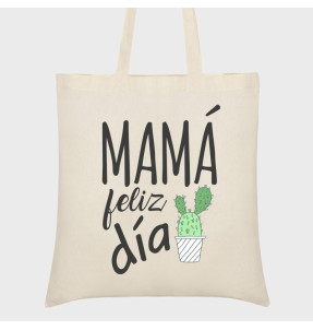 Bolsa tela Día de la Madre: Mamá feliz día