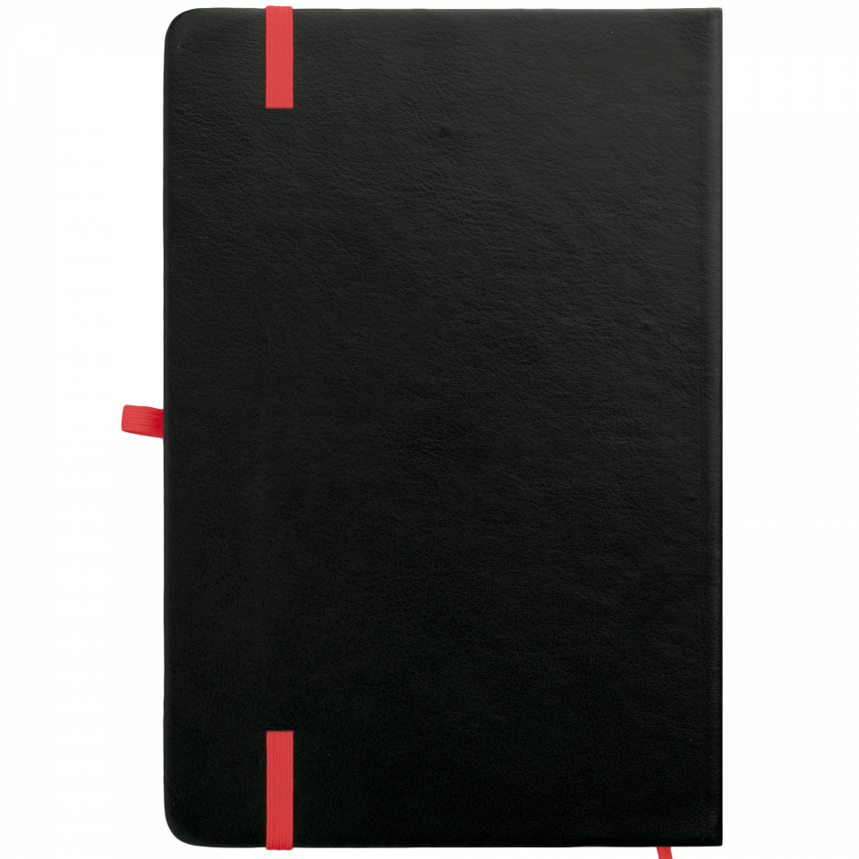 Libreta A5 negra contrastada personalizada