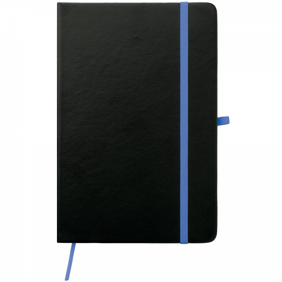 Libreta A5 negra contrastada personalizada