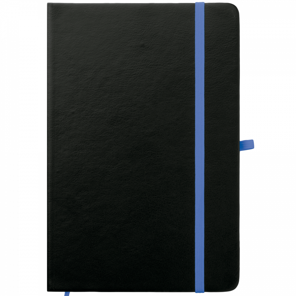 Libreta A5 negra contrastada personalizada