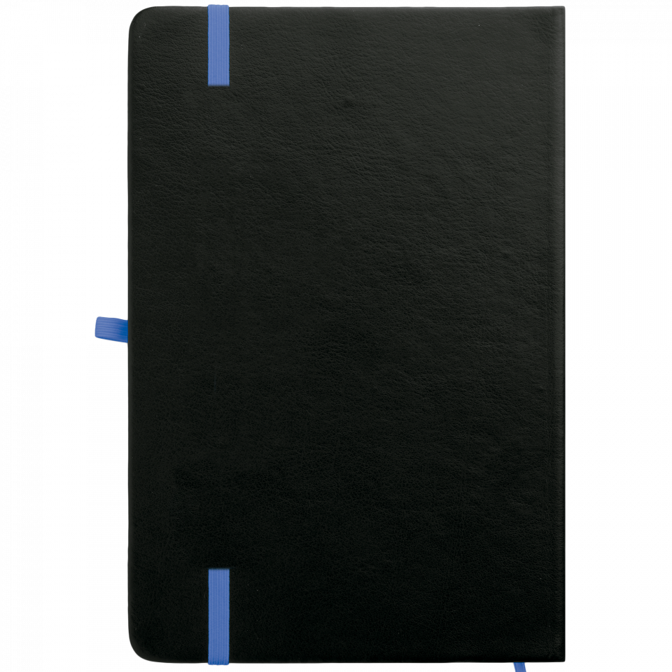 Libreta A5 negra contrastada personalizada