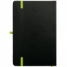 Libreta A5 negra contrastada personalizada