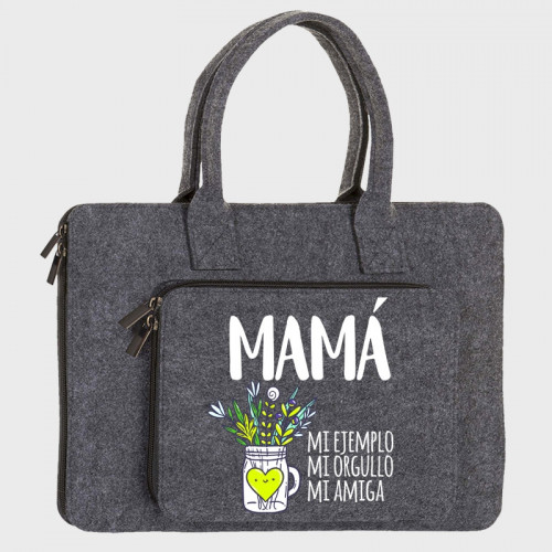 Maletín fieltro Día de la madre: Mamá mi ejemplo