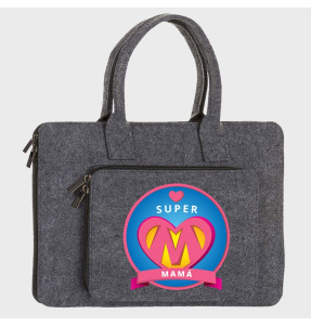 Maletín fieltro Día de la madre: Super mamá
