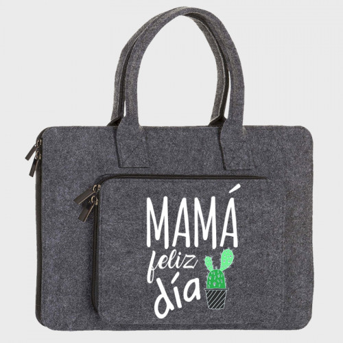 Maletín fieltro Día de la madre: Mamá feliz día