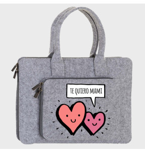 Maletín fieltro Día de la madre: Te quiero mamá