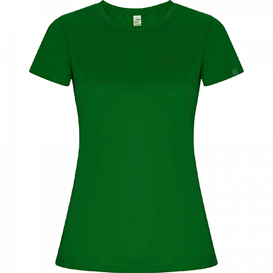 Camiseta técnica de poliéster reciclado mujer personalizada