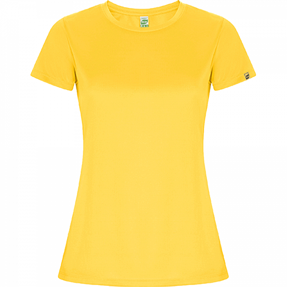Camiseta técnica de poliéster reciclado mujer personalizada