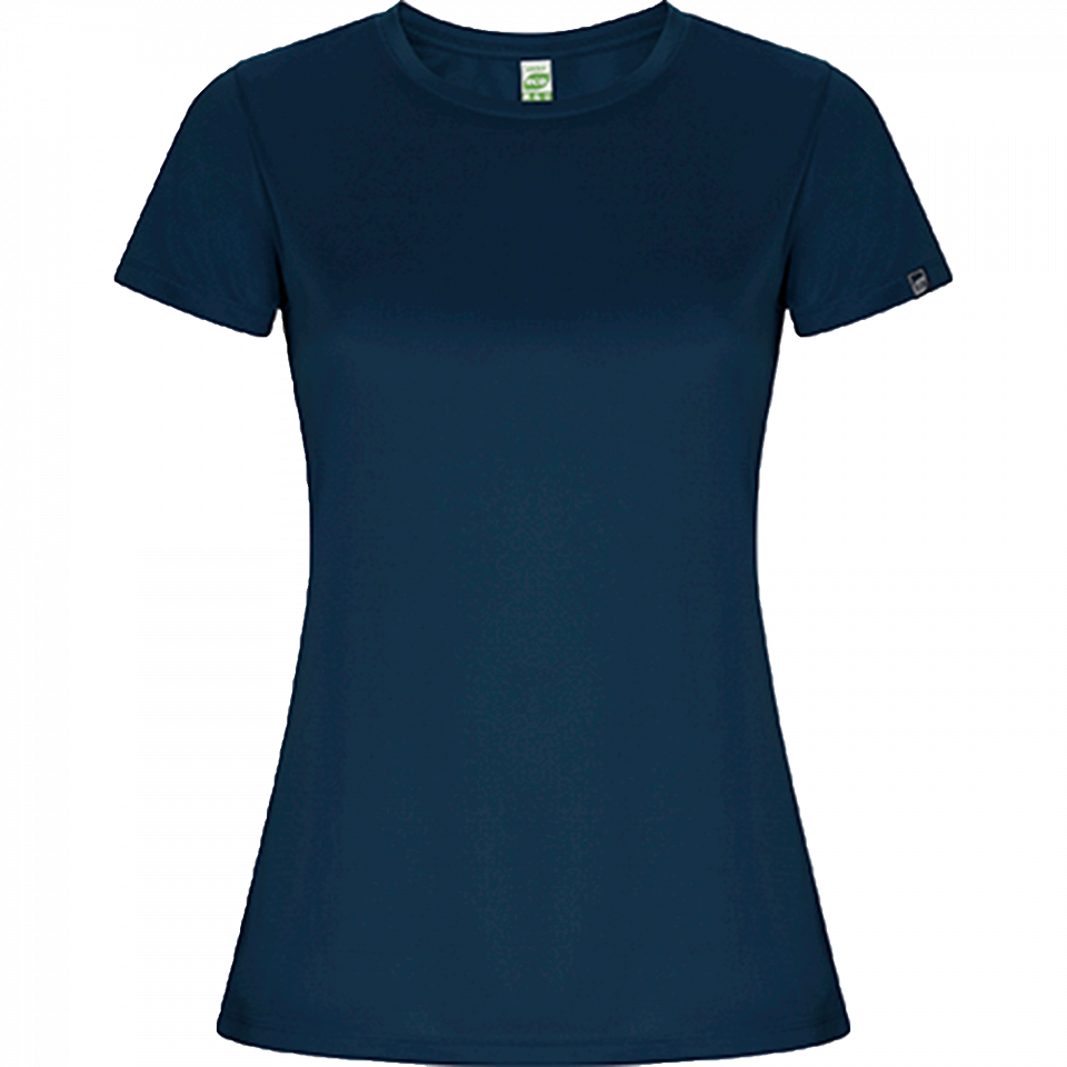 Camiseta técnica de poliéster reciclado mujer personalizada