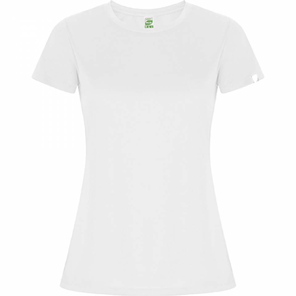 Camiseta técnica de poliéster reciclado mujer personalizada