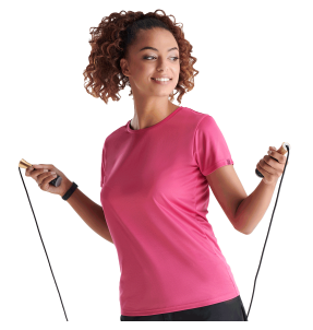 Camiseta técnica de poliéster reciclado mujer personalizada