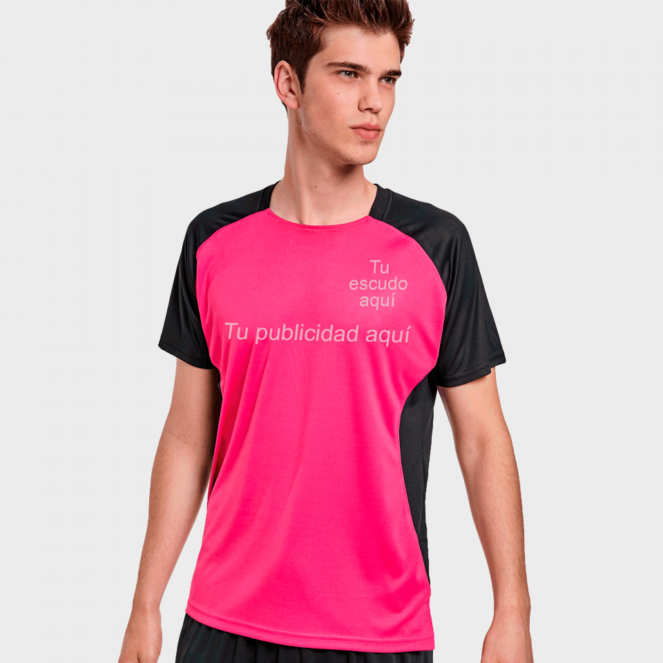 Camiseta técnica bicolor Bugatti personalizada