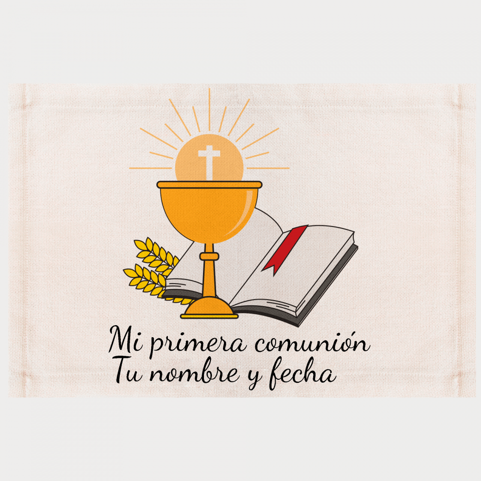 Mantel individual de tela comunión 2