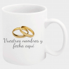 Taza boda anillos oro