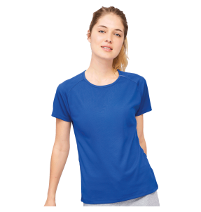 Camiseta técnica manga corta mujer Sporty personalizada