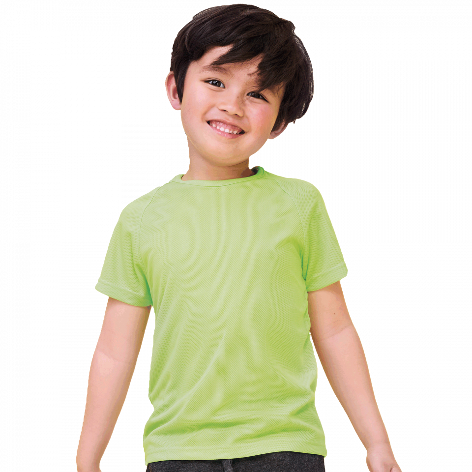 Camiseta técnica manga corta niño Sporty personalizada