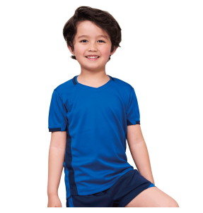 Camiseta deportiva contrastada niño Classico personalizada
