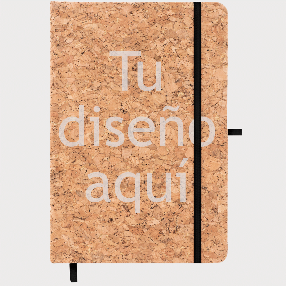 Libreta A5 tapa corcho personalizada