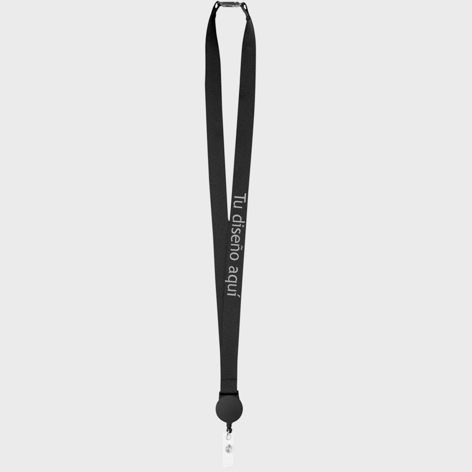 Lanyard con retráctil extensible personalizado