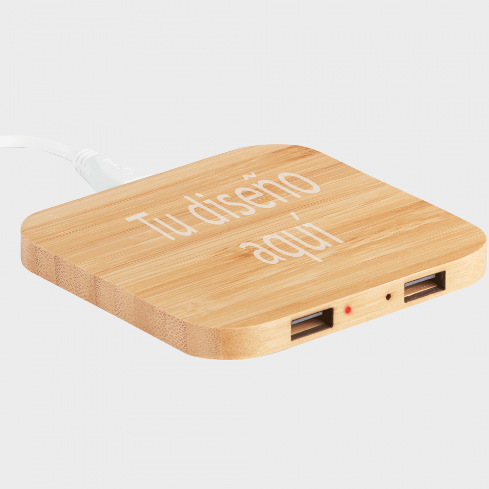 Cargador de bambú Cuadro personalizado