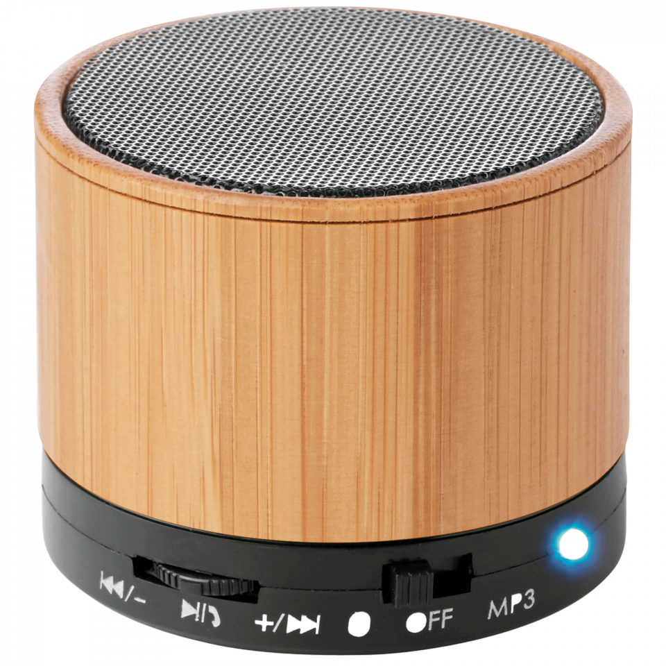 Altavoz de bambú personalizado