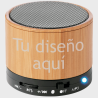 Altavoz de bambú personalizado
