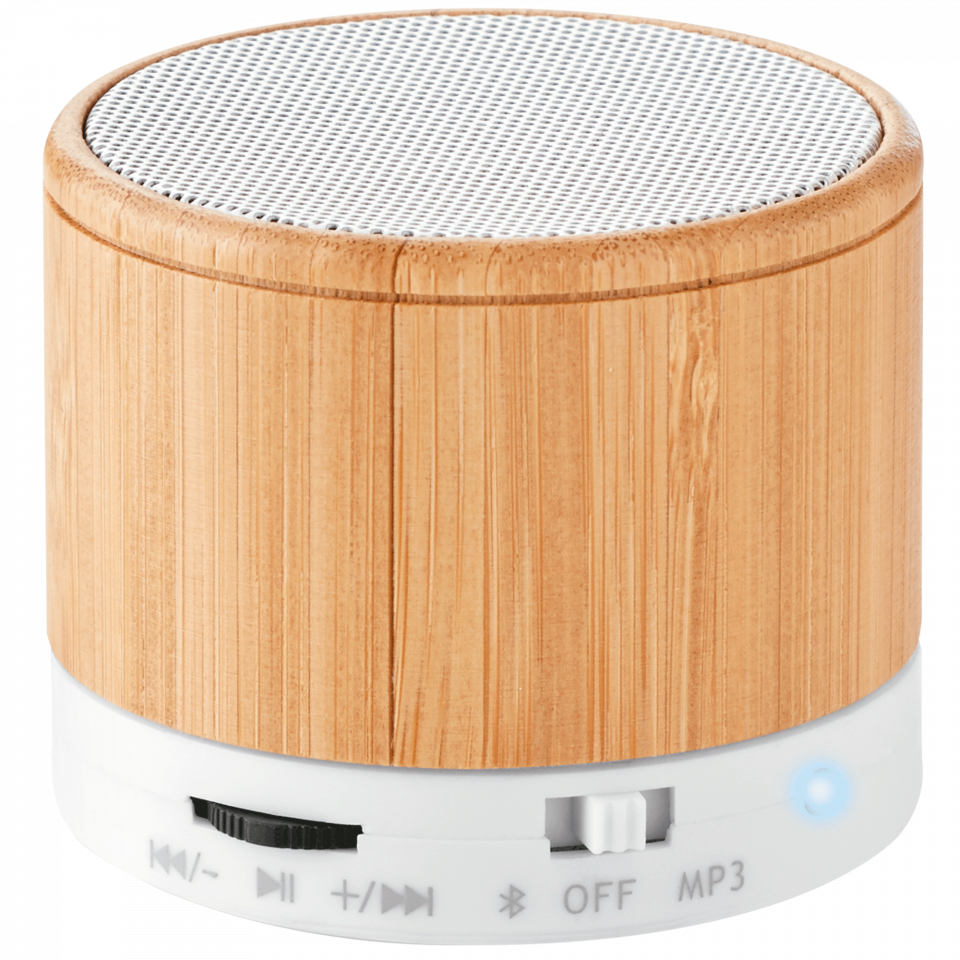 Altavoz de bambú personalizado
