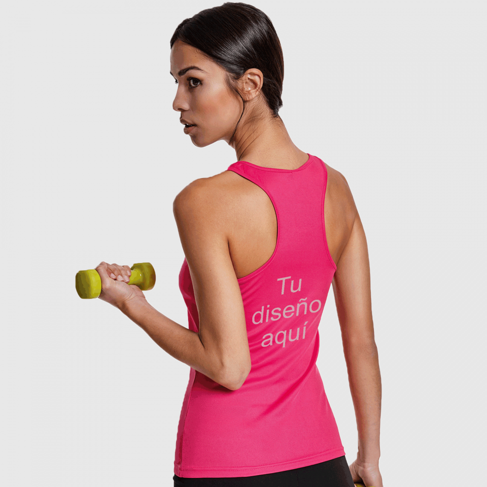 Camiseta deportiva tirantes Shura personalizada