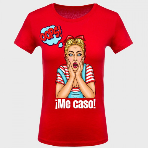 Camiseta despedida de soltera: oops me caso