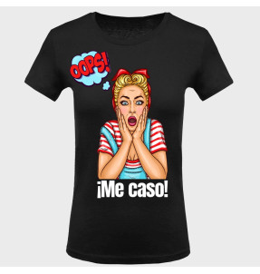 Camiseta despedida de soltera: oops me caso