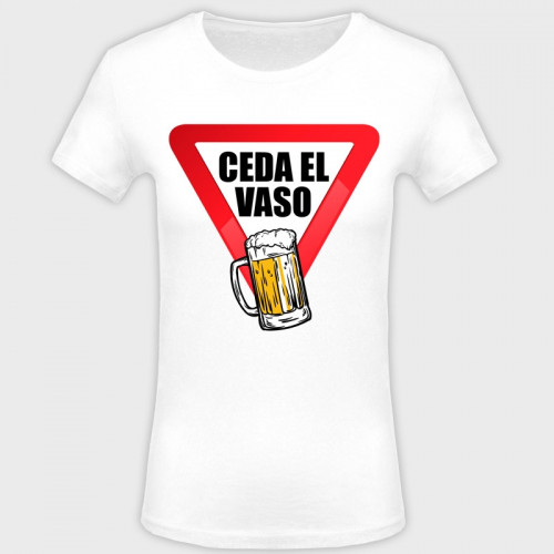 Camiseta despedida de soltera: ceda el vaso