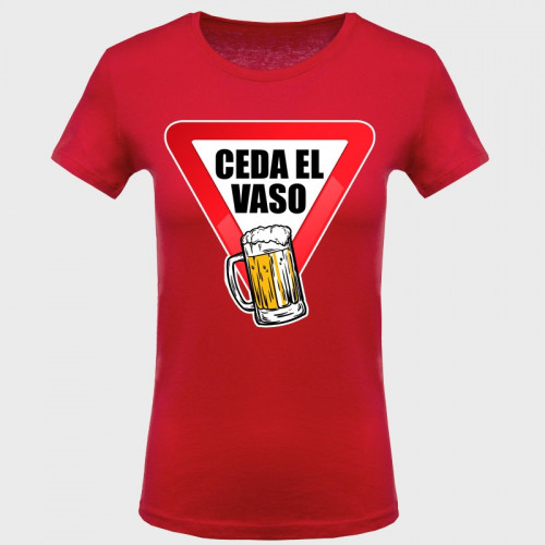 Camiseta despedida de soltera: ceda el vaso