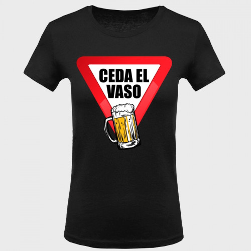 Camiseta despedida de soltera: ceda el vaso