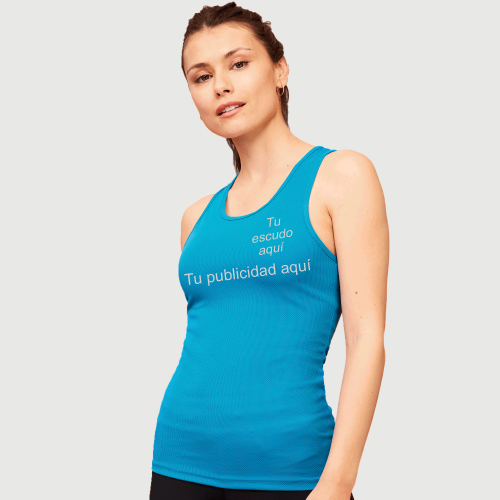 Camiseta técnica tirantes mujer Sporty personalizada, comprar online