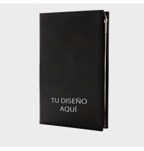 Libreta A5 con cremallera personalizada