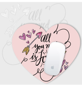 Alfombrilla forma corazon personalizada