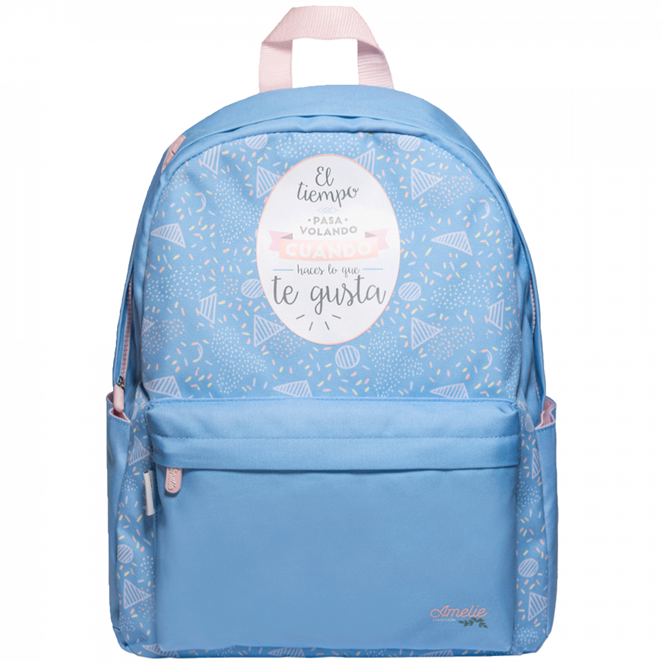 Mochila Amelie Classic azul personalizada