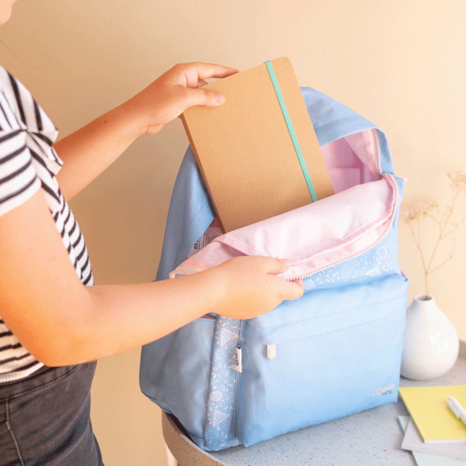 Mochila Amelie Classic azul personalizada