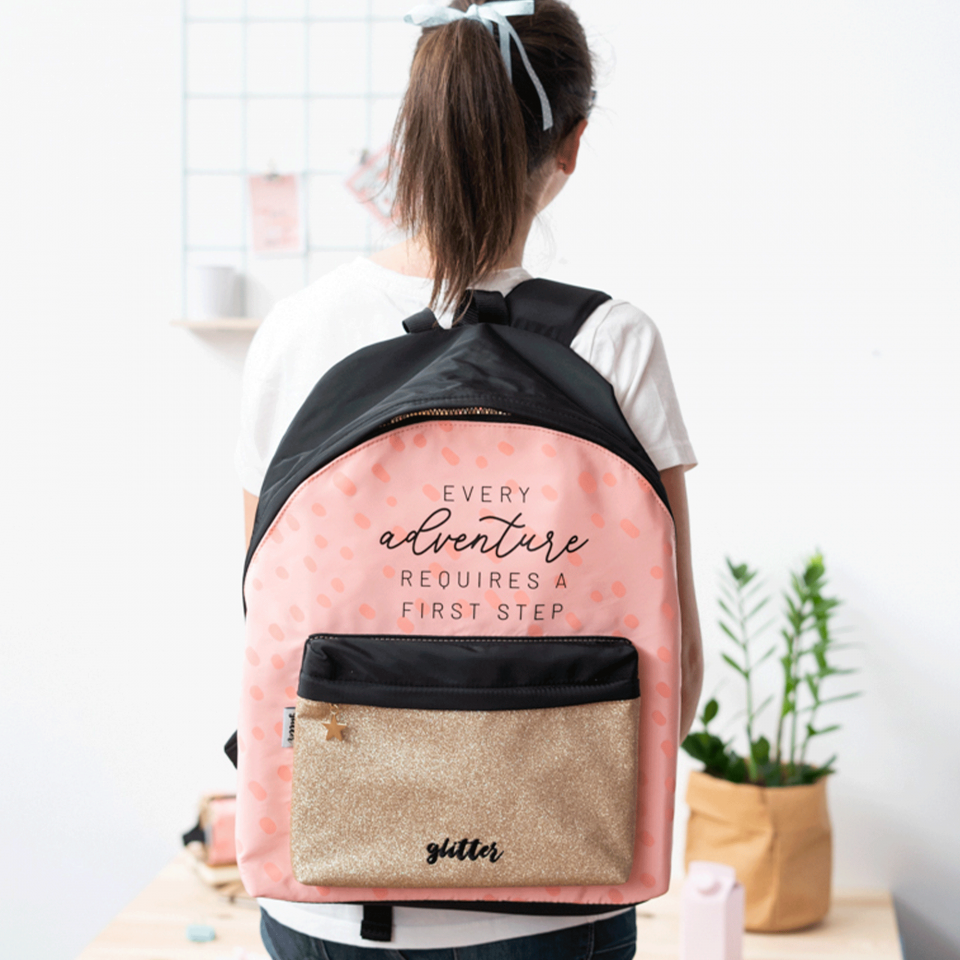 Mochila Glitter personalizada