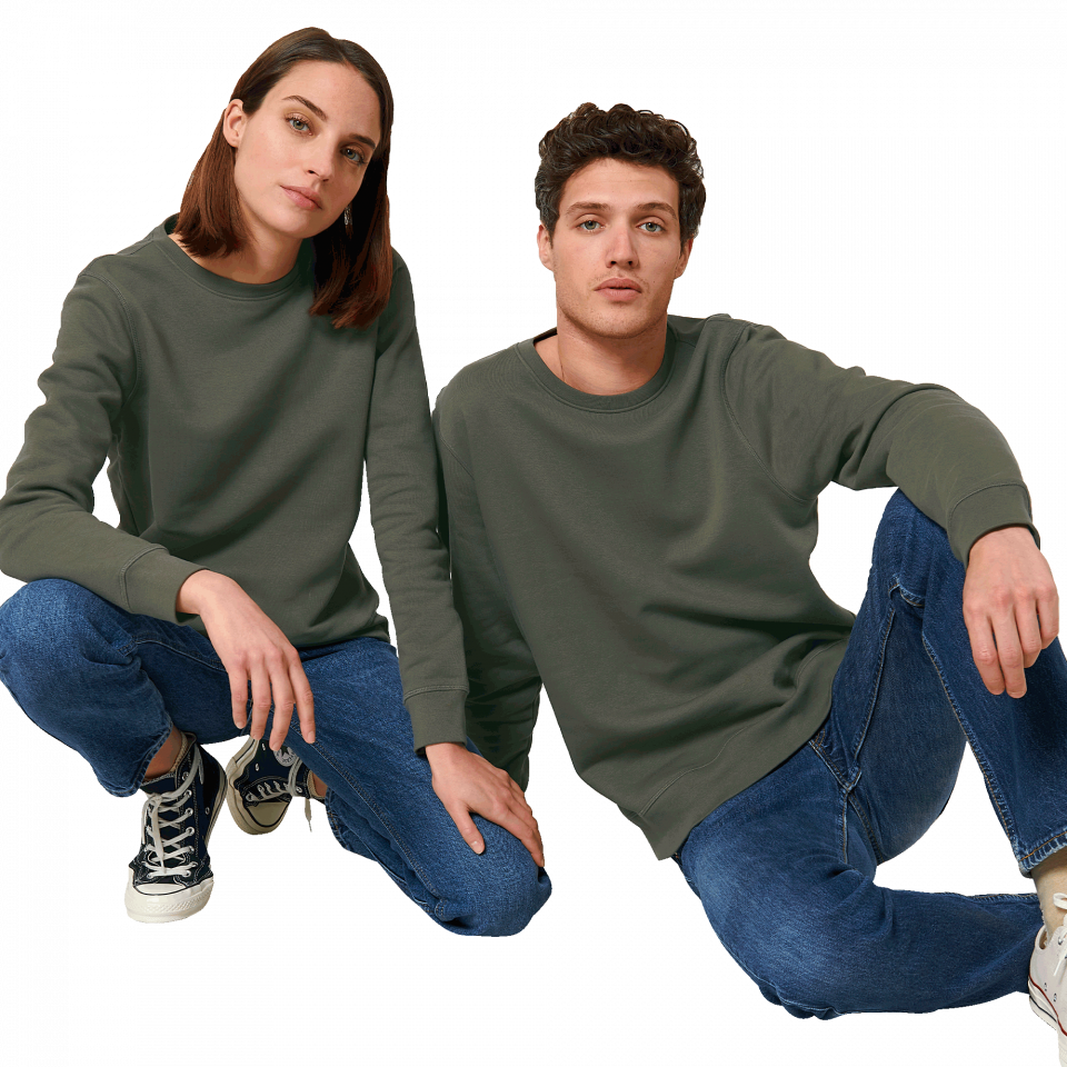 Sudadera de algodón orgánico Stanley/Stella Roller personalizada