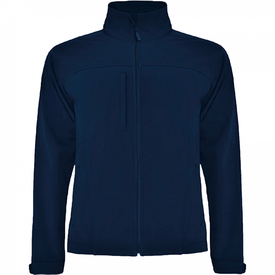 Chaqueta adulto softshell de tres capas personalizada con texto