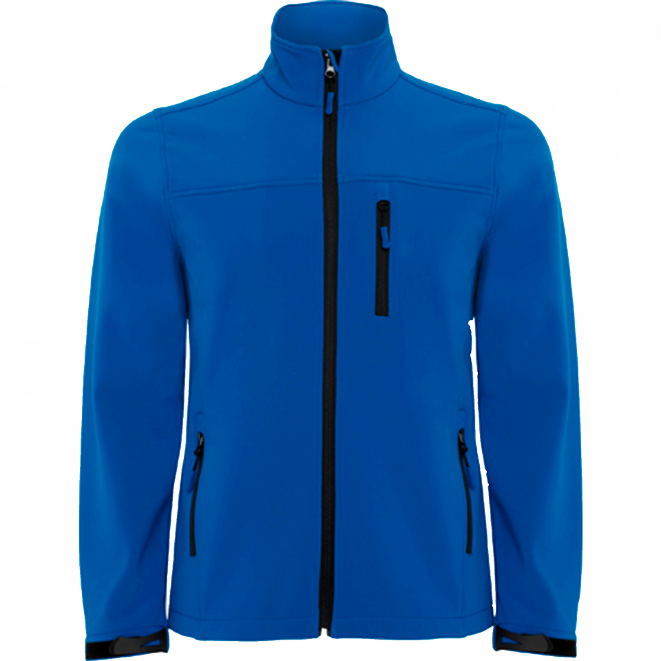 Chaqueta hombre softshell de dos capas personalizada con texto