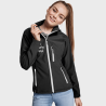 Chaqueta mujer softshell de dos capas personalizada con texto