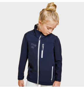 Chaqueta niño softshell de dos capas personalizada con texto