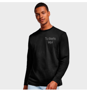 Camiseta manga larga personalizada con texto