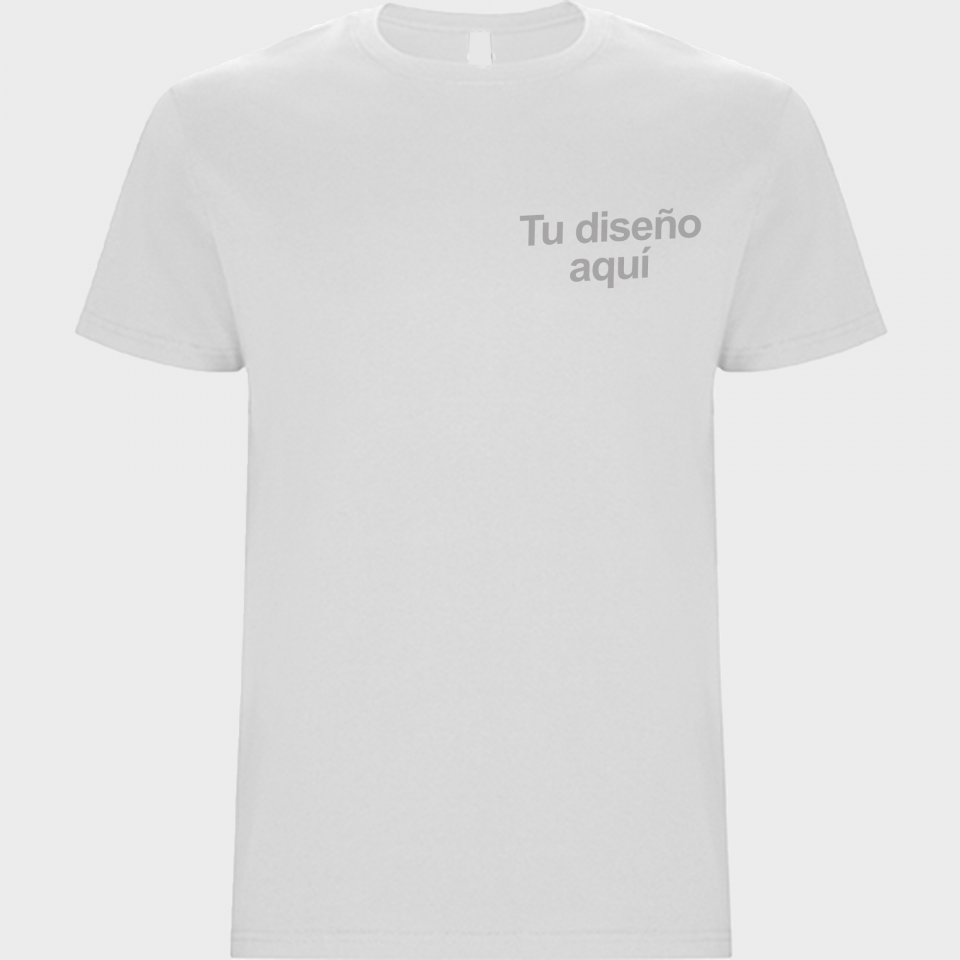 Camiseta blanca niño premium personalizada con texto
