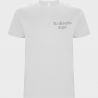 Camiseta blanca niño premium personalizada con texto