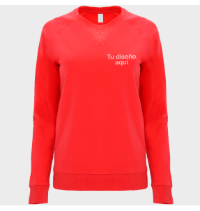 Sudadera mujer no perchada personalizada con texto