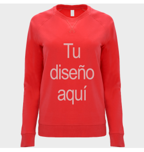 Sudadera mujer no perchada personalizada